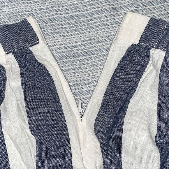 American Apparel Striped Blue & White Skirt Sailor Nautical Preppy Classic - Picture 6 of 6